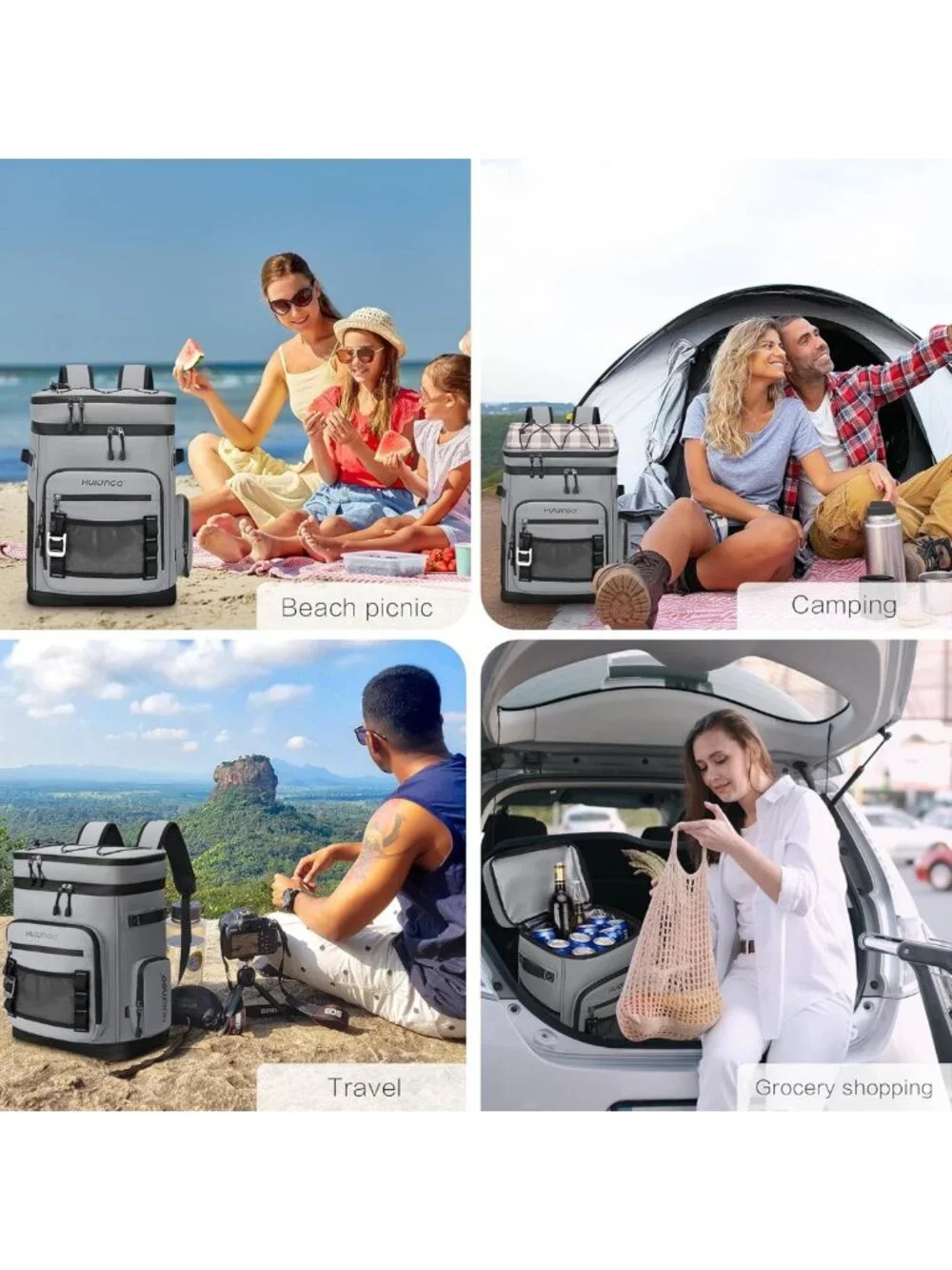 Large Waterproof Insulated Cooler Backpack - Leak Proof for Camping, Beach